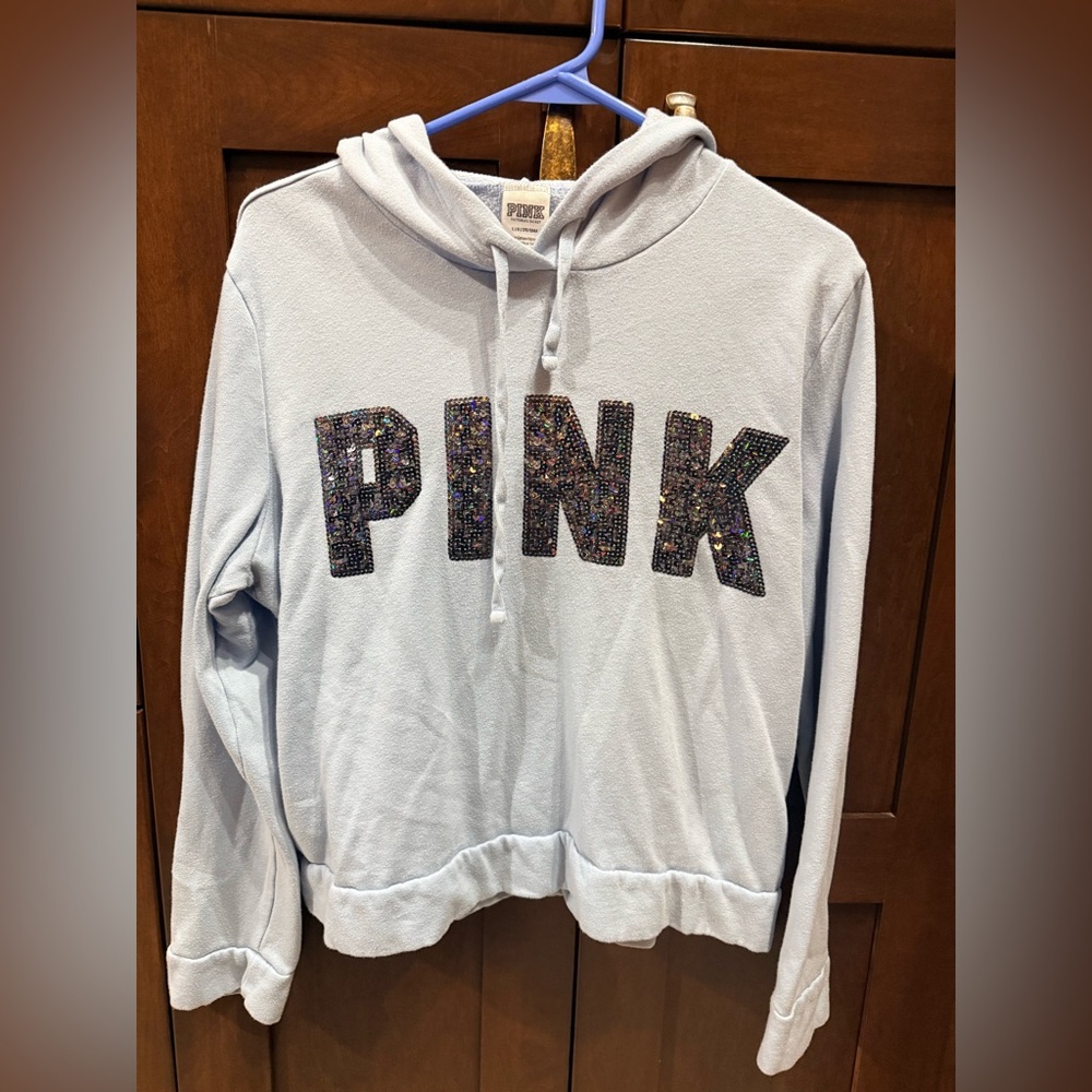 PINK Victoria's Secret powder blue Hoodie